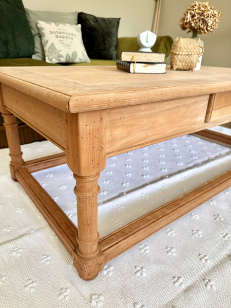 Table basse marquetée