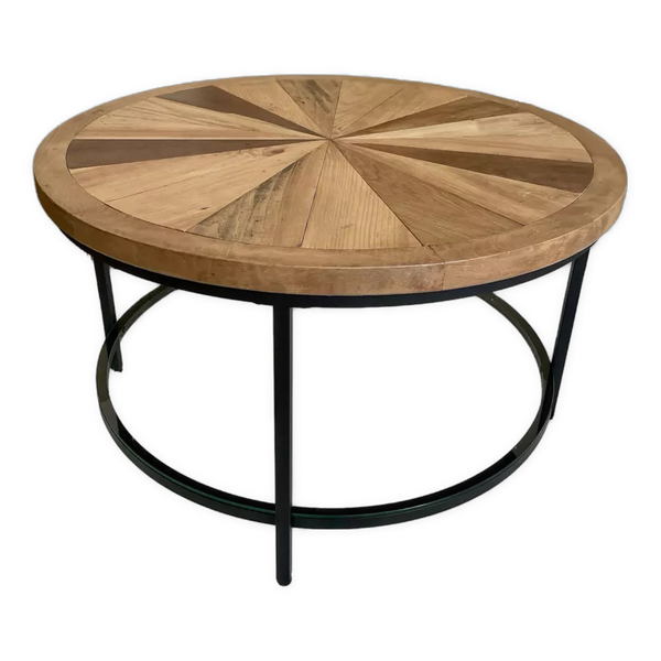 Table basse marquetée