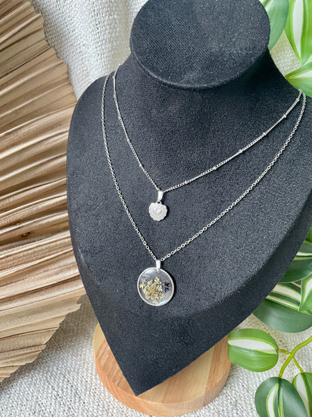 Collier double Fleurs des champs