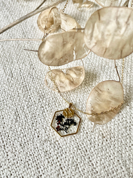 Collier hexagonal Botanica