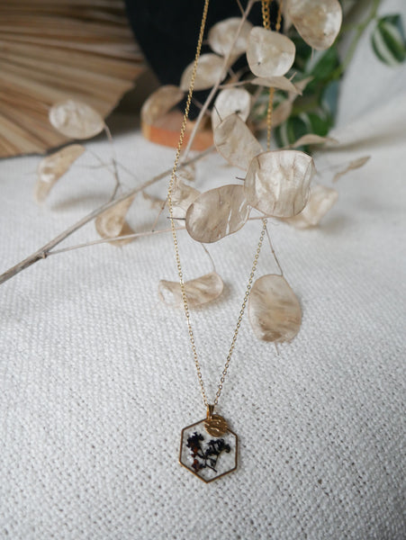 Collier hexagonal Botanica