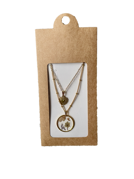 Collier double Fleurs des champs