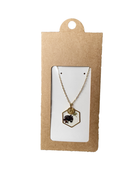 Collier hexagonal Fleurette