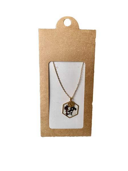 Collier hexagonal Botanica