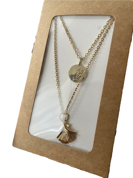 Duo colliers gingko