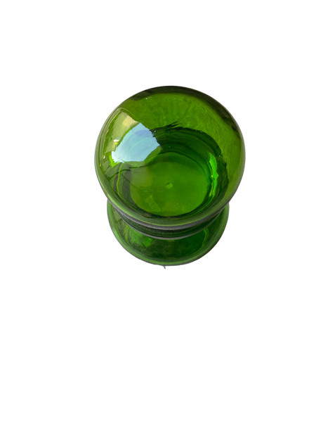 Fiole verte et dorée