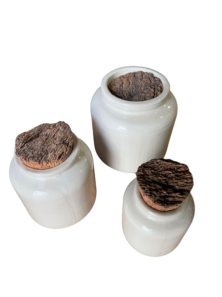 Trio de pots en grès Digoin