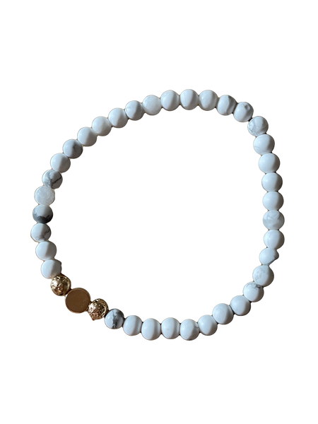 Bracelet howlite marbrée