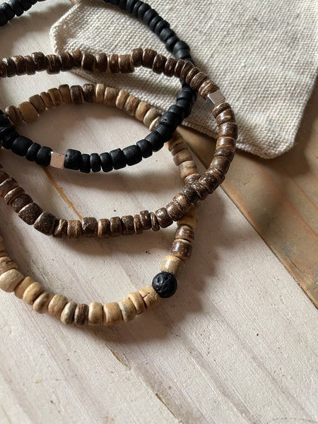 Bracelet coco naturel