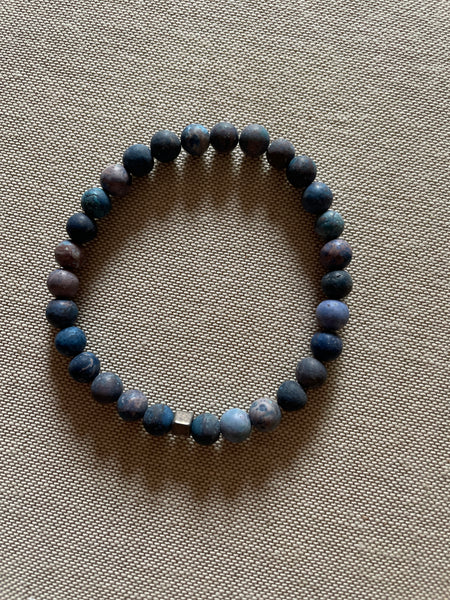 Bracelet howlite bleue
