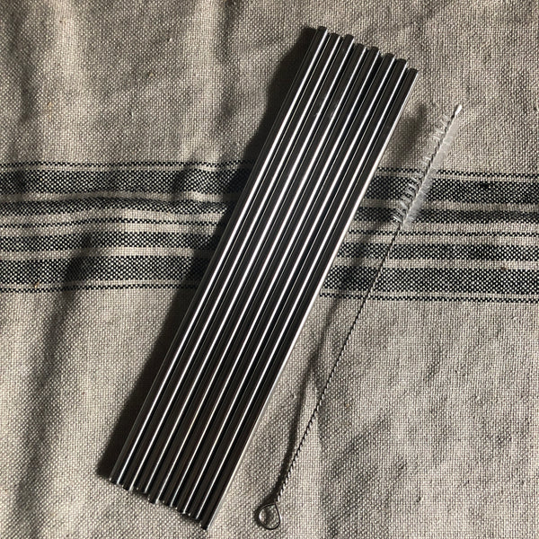 Pailles droite inox