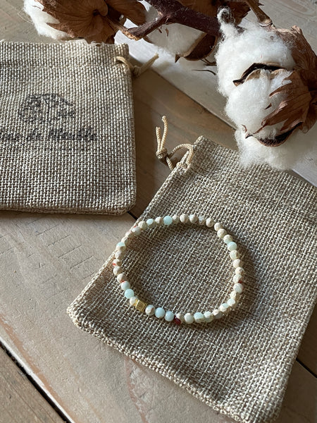 Bracelet jaspe moucheté