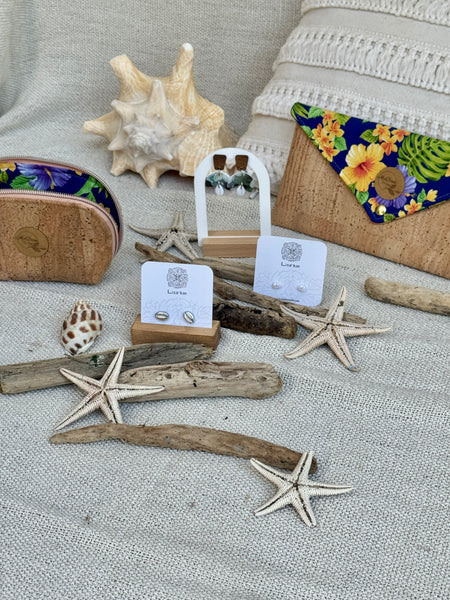 Pendant bois et cauri
