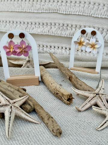 Pendant d'oreille Plumeria