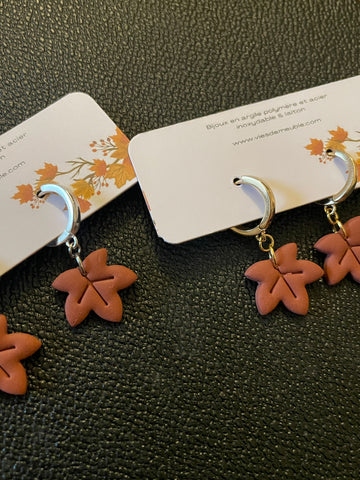 Créoles feuilles d'automne